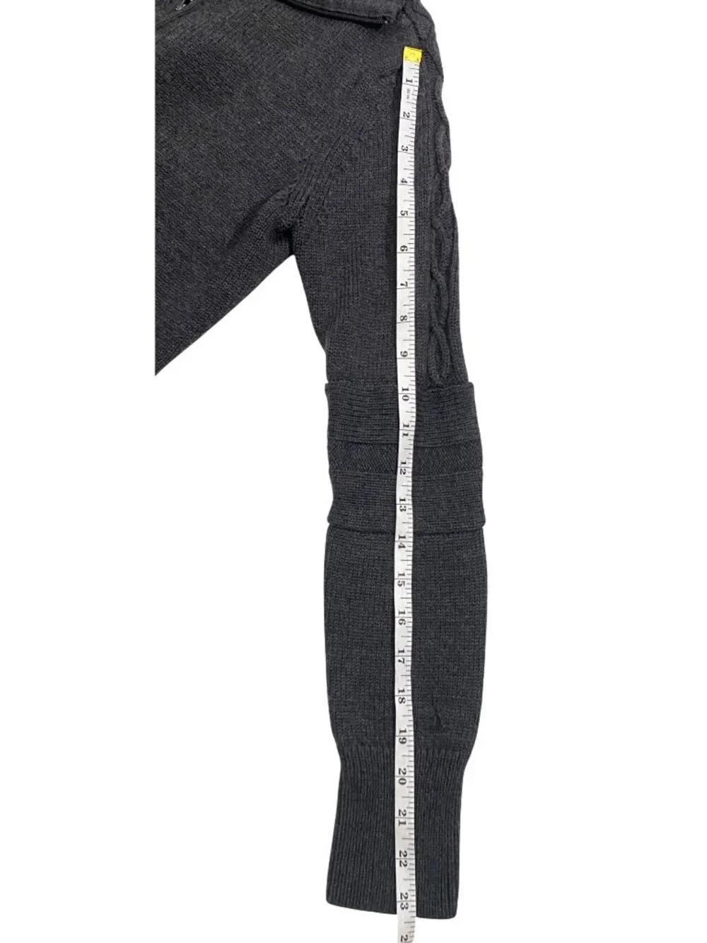 Ibex Merino wool XS Full-Zip Sweater Charcoal Gray Knit Warm Stylish Collar outd